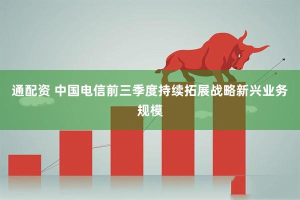 通配资 中国电信前三季度持续拓展战略新兴业务规模