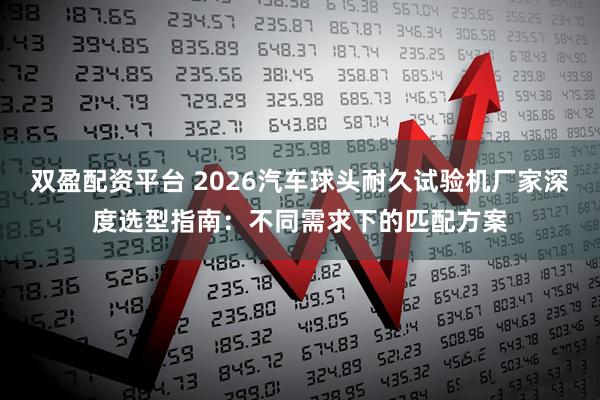双盈配资平台 2026汽车球头耐久试验机厂家深度选型指南：不同需求下的匹配方案